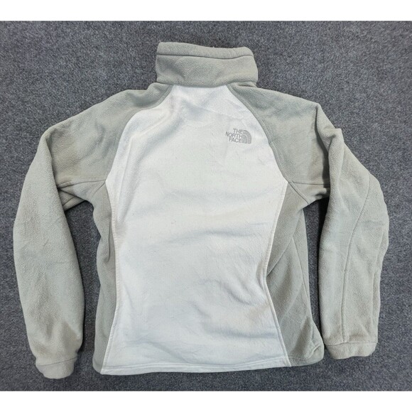 The North Face Jacket Women's S Small Gray/White Long Sleeve Full Zip Fleece - Picture 2 of 6